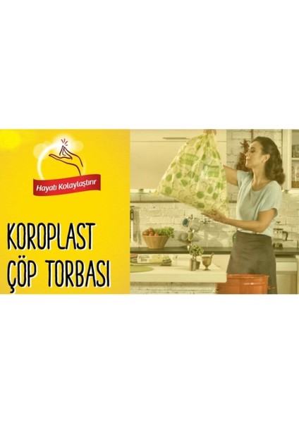 Güçlü Çöp Torbası Orta Boy 15 Adet 4 Paket