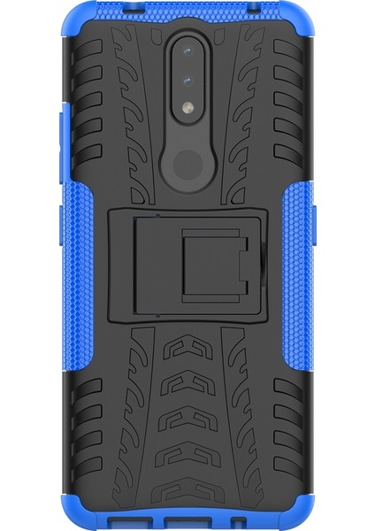 Nokia 2.4 Blue Için Lastik Doku Tpu + Pc Kılıfı (Yurt Dışından)