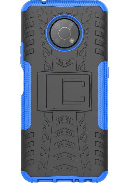 Nokia G300BLUE Için Lastik Doku Tpu + Pc Kılıfı (Yurt Dışından)