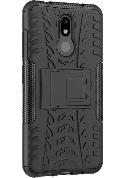 Lastik Doku Tpu+Pc Nokia 4.2 Koyu Mavi Için Şok Geçirmez Kılıf (Yurt Dışından)