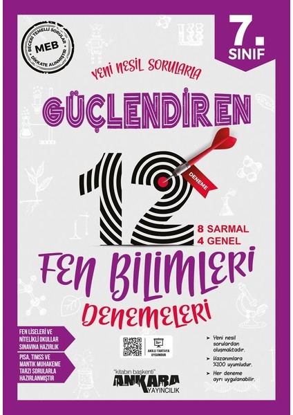 7.Sınıf Güçlendiren Fen Bilimleri 12 Deneme Sınavı