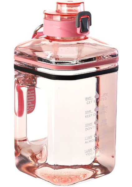Eternal 2.2l Su Şişesi Büyük Kapasiteli Zaman Ölçeği ile Taşınabilir Suluk Matara (Yurt Dışından)
