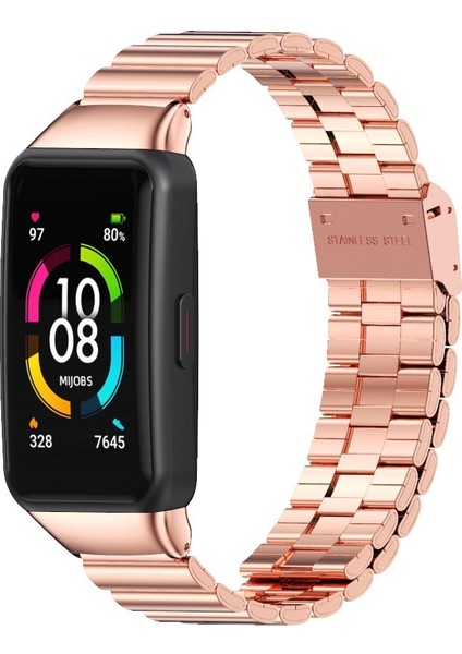 Huawei Band 6 Için Paslanmaz Ste Watchband 6 / Honor Band 6 Gül Altın (Yurt Dışından) fırsatları