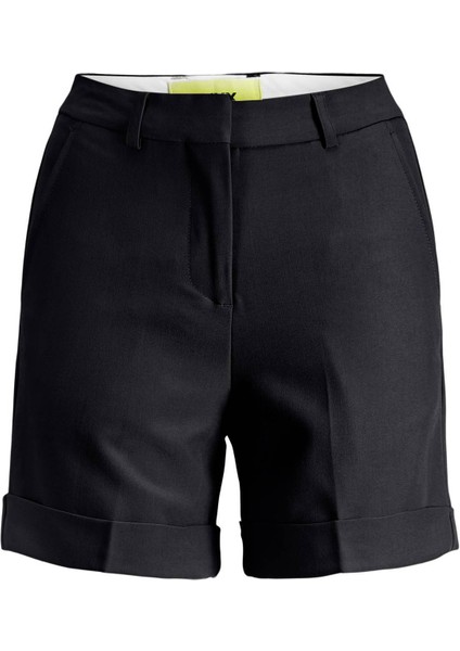 Jack & Jones JJXX Jxmary Hw Shorts Noos Düz SiyahKadın Şort