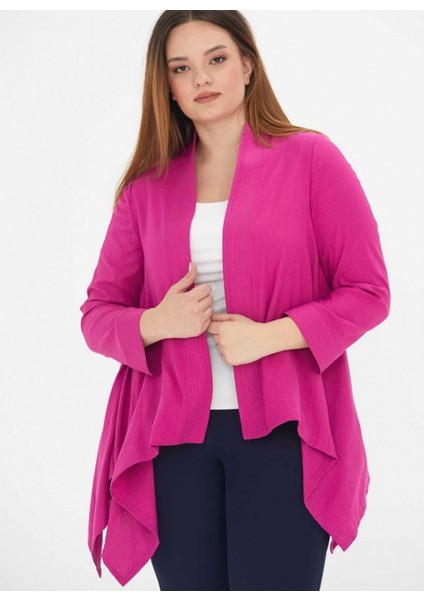 22YSL1065 Klasik Yaka Normal Kalıp Düz Fuşya Kadın Ceket fiyatları