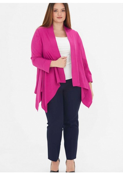 22YSL1065 Klasik Yaka Normal Kalıp Düz Fuşya Kadın Ceket modelleri