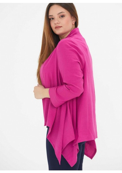 22YSL1065 Klasik Yaka Normal Kalıp Düz Fuşya Kadın Ceket fırsatları