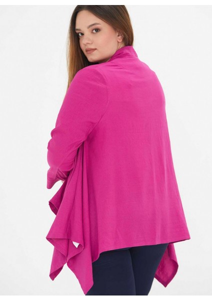 22YSL1065 Klasik Yaka Normal Kalıp Düz Fuşya Kadın Ceket indirimleri