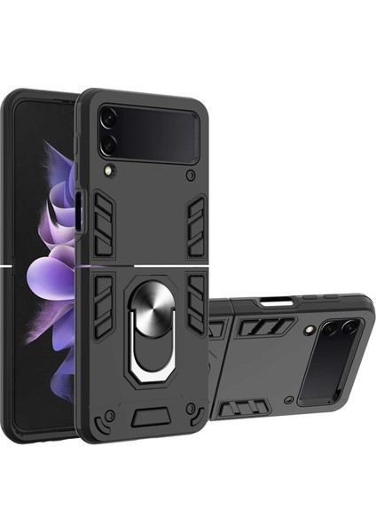 Samsung Galaxy Z Flip3 5g Siyah Için Pc + Tpu Kasası (Yurt Dışından)