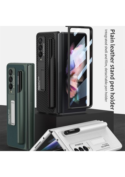 Samsung Galaxy Z Fold3 5g Altın Için Kalem Yuvası ile Gkk Pu Kılıf (Yurt Dışından) fiyatları
