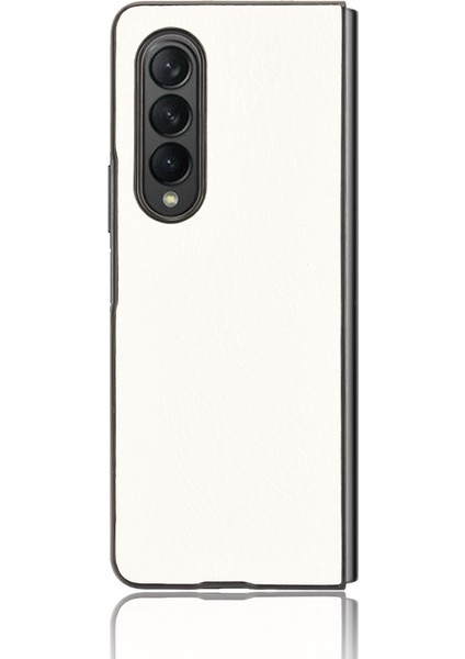 Samsung Galaxy Z Fold3 5g Beyaz Için Pc + Pu Kılıf (Yurt Dışından)