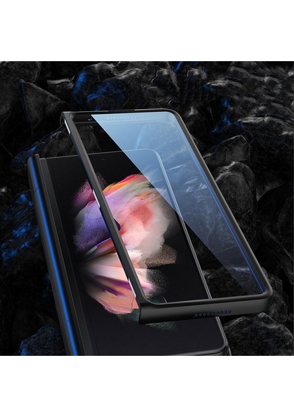 Samsung Galaxy Z Fold3 5g Sis Altın Için Gkk Manyetik Zırh Flip Kutusu (Yurt Dışından) modelleri
