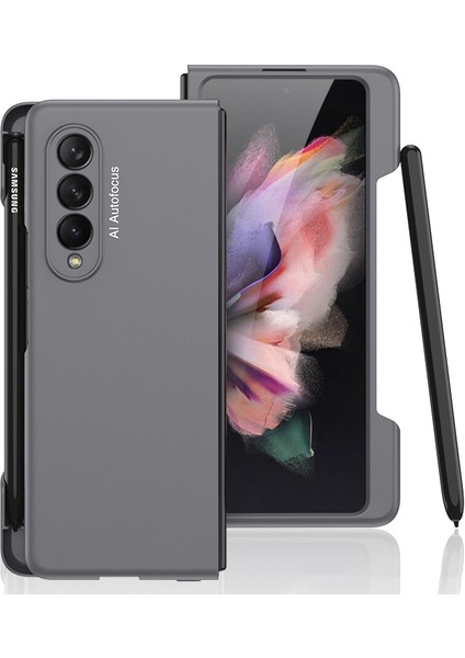 Samsung Galaxy Z Fold3 5g Gri Için Gkk Ultra Yetenekli Pc Flip Case (Yurt Dışından)