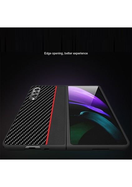 Samsung Galaxy Z Fold3 5g Birleştirme Deri Kılıf Mavi (Yurt Dışından) modelleri