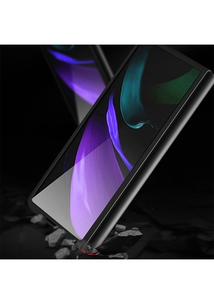 Samsung Galaxy Z Fold3 5g Birleştirme Deri Kılıf Mavi (Yurt Dışından) fırsatları