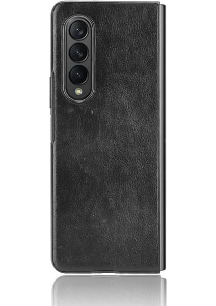 Samsung Galaxy Z Fold3 5g Siyah Için Pc + Pu Kılıf (Yurt Dışından)
