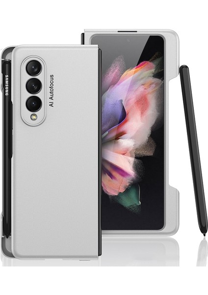 Samsung Galaxy Z Fold3 5g Gümüş Için Gkk Ultra Yetenekli Pc Flip Case (Yurt Dışından)