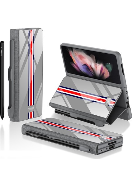 Samsung Galaxy Z Fold3 5g Için Kalem Yuvası ile Flip Gl Kasası (Yurt Dışından)