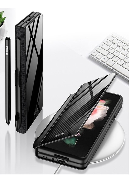 Samsung Galaxy Z Fold3 5g Gri Için Kalem Yuvası ile Flip Gl Kasası (Yurt Dışından) fırsatları