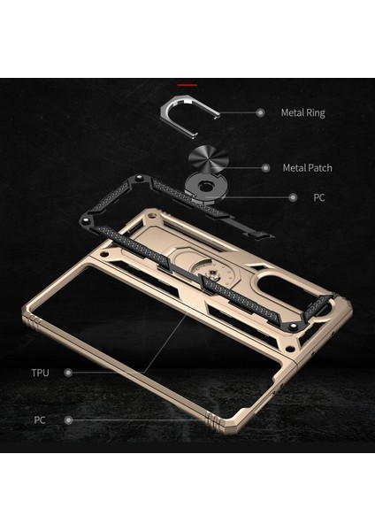 Samsung Galaxy Z Fold3 5g Altın Için Şok Geçirmez Tpu + Pc Kılıfı (Yurt Dışından) modelleri