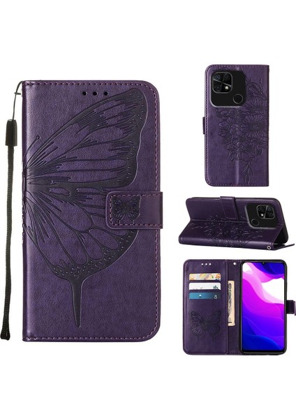 Xiaomi Redmi 10C Global/10 India Dark Purple Için Durum (Yurt Dışından)