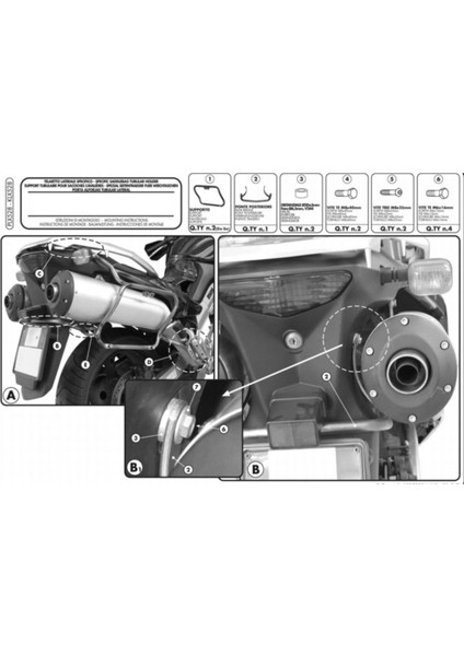 Gıvı PLX528 Suzukı Dl 1000 V-Strom (02-11) Kawasakı Klv 1000 (04-10) Yan Çanta Taşıyıcı fiyatları