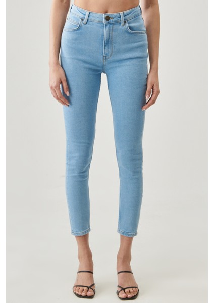 Ivy Super Skinny Fit Dar Kesim Çok Yüksek Bel Esnek Jean Kot Pantolon