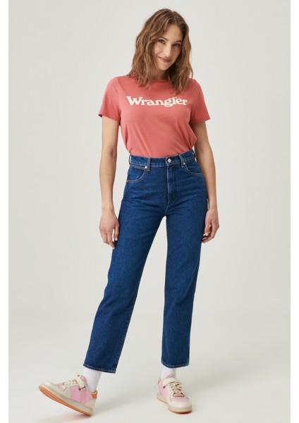 Wild West Straight %100 Pamuk Yüksek Bel Jean Pantolon