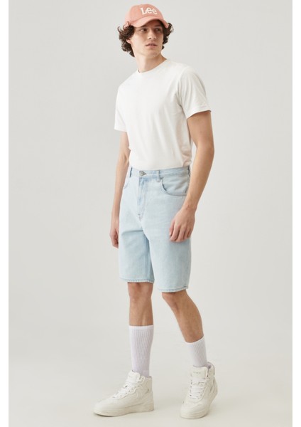 Erkek Regular Fit Normal Kesim 5 Cep Esnek Jean Şort