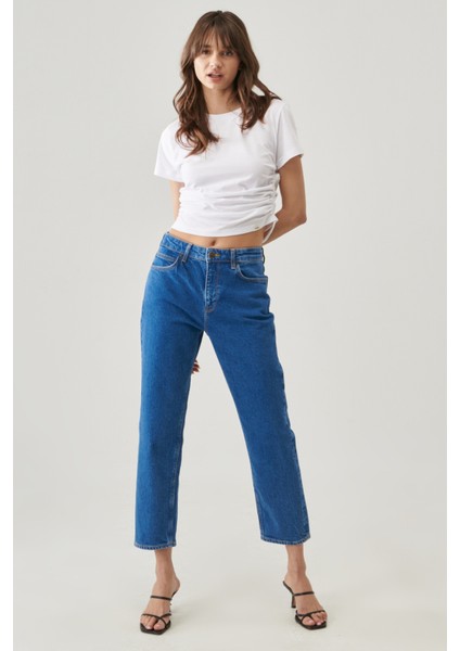 Carol Regular Straight Fit Yüksek Bel Esnek Jean Kot Pantolon fiyatları