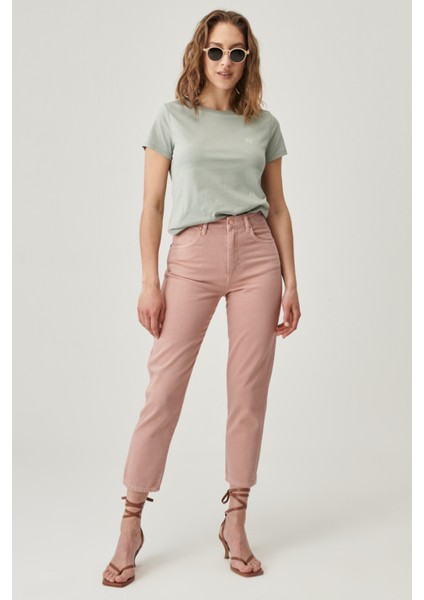 Mom Fit Denim Yüksek Bel Jean Kot Pantolon modelleri