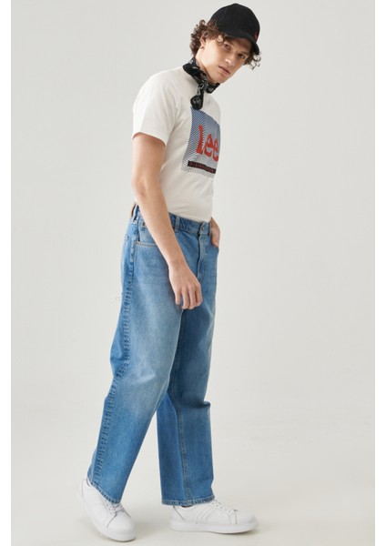 Loose Straight Fit Denim Jean Kot Pantolon fiyatları