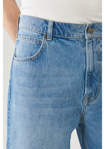 Loose Straight Fit Denim Jean Kot Pantolon fırsatları