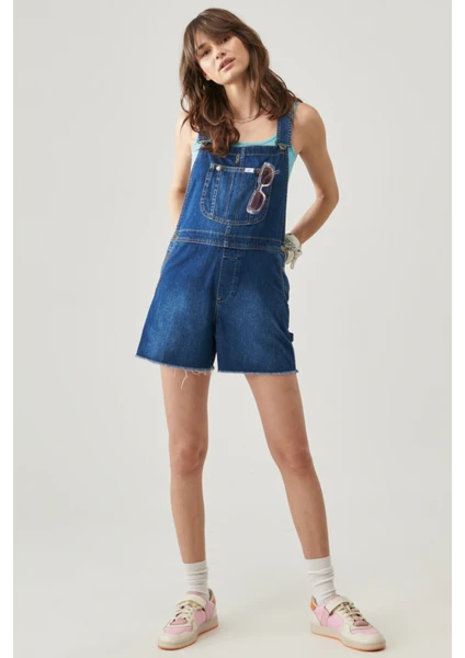 Kadın Regular Fit Shortall Jean Tulum