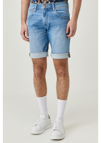 Erkek Regular Fit Rahat Kesim Esnek Denim Jean Şort