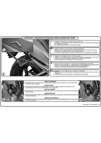PLXR312 Ducatı Multıstrada 1200 10-14 Yan Çanta Taşıyıcı