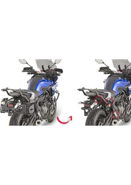 Gıvı PLR2130 Yamaha Tracer 700 16-19 Yan Çanta Taşıyıcı
