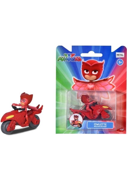 203141013 1:64 Pijamaskeliler Moon Rover Owlette ve Aracı