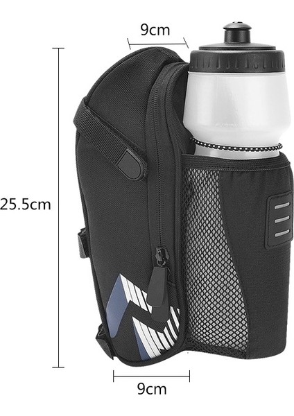 1.8l Bisiklet Tail Torbası Eyer Çanta Ketim Torbası Arka Işyaları Asmak Siyah (Yurt Dışından)