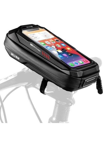 X3 0.5l Eva Sert Kabuk Bisiklet Dokunmatik Ekran Telefon Çantası Kırmızı (Yurt Dışından)