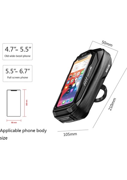 X3 0.5l Eva Sert Kabuk Bisiklet Dokunmatik Ekran Telefon Çantası Kırmızı (Yurt Dışından) modelleri