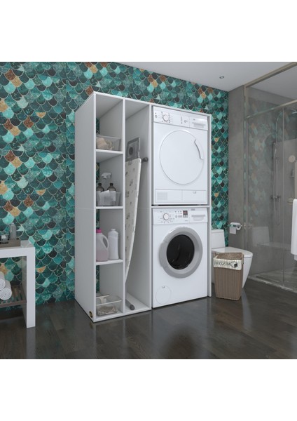 Kenzlife çamaşır-kurutma makinesi dolabı alyusha byz 180*120*60 banyo kapaksız arkalıksız fırsatları