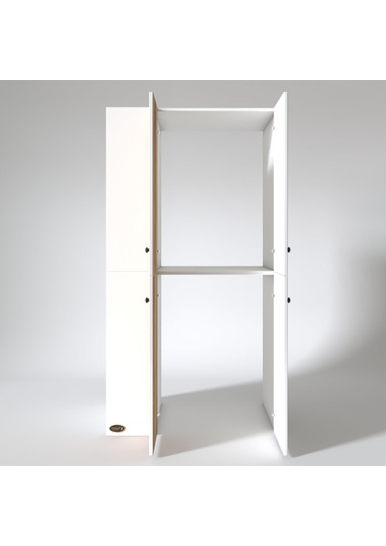 Kenzlife çamaşır-kurutma makinesi dolabı kapaklı foka byz 180*090*60 banyo arkalıksız