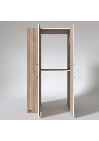 Kenzlife çamaşır-kurutma makinesi dolabı kapaklı foka crd 180*090*60 banyo arkalıksız modelleri