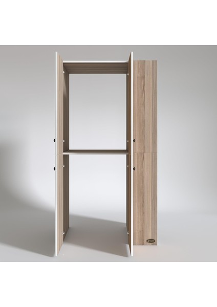 Kenzlife çamaşır-kurutma makinesi dolabı kapaklı foka crd 180*090*60 banyo arkalıksız