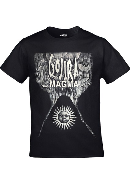 Gojira - Magma Unisex Baskılı Siyah Tshirt