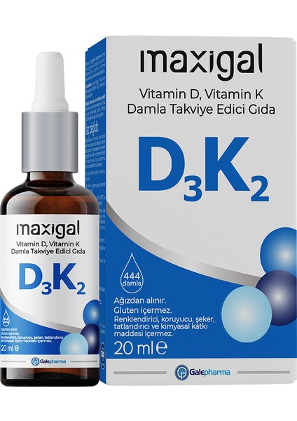 D3 + K2 Vitamin Damla 20 ml