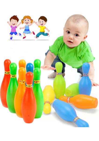 Komik Mini Bowling Açık Çocuk Oyunları Bowling Seti Etkileşim Boş Zaman Eğitimi Oyuncakları (Yurt Dışından)
