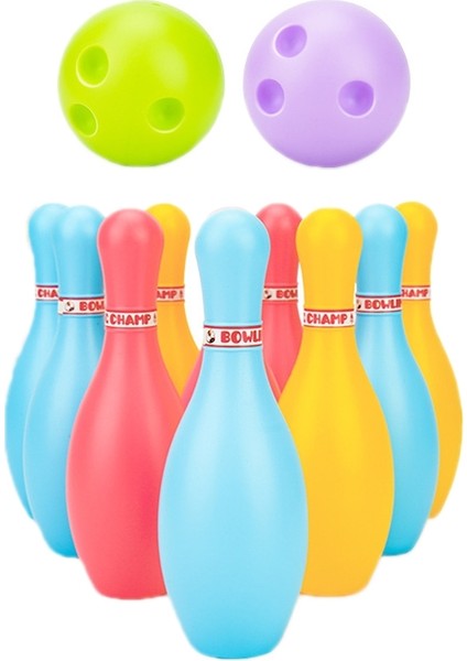 3 Set Çocuklar Spor Rekreasyon Plastik Bowling Oyuncak Seti Boyut 15CM (Yurt Dışından)