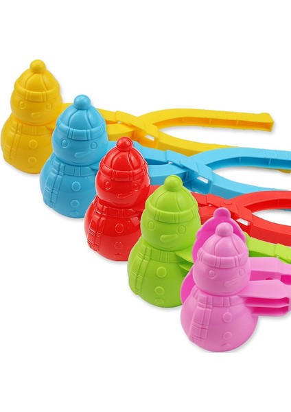 10 Pc YR758 Çocuk Kış Kış Dış Mekan Oyuncak Kardan Adam 3D Kar ve Kum Kalıp Aracı Yeşil (Yurt Dışından)